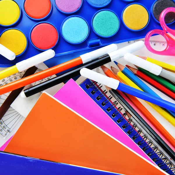 School stationery supplies — Stock Photo, Image
