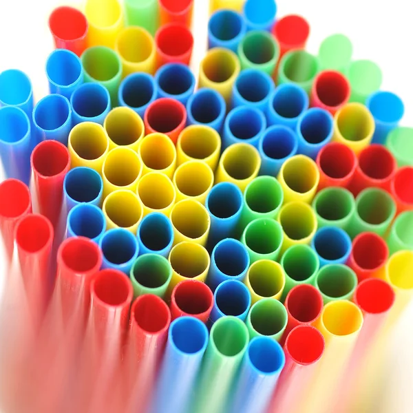 Colourful tubules for cocktail — Stock Photo, Image