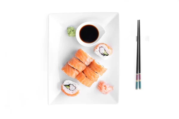 Delicioso sushi japonês — Fotografia de Stock