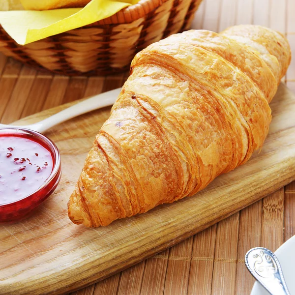 Fresh crusty croissant — Stock Photo, Image