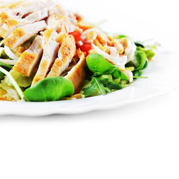 Salada de frango frito — Fotografia de Stock