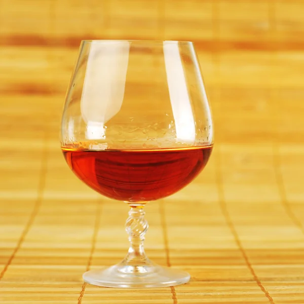 Elegant  glass of cognac — Stock Photo, Image