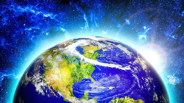 Färgstarka planeten jorden — Stockfoto