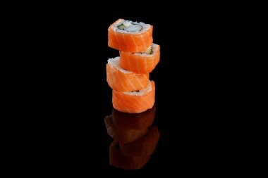 Delicious sushi rolls clipart