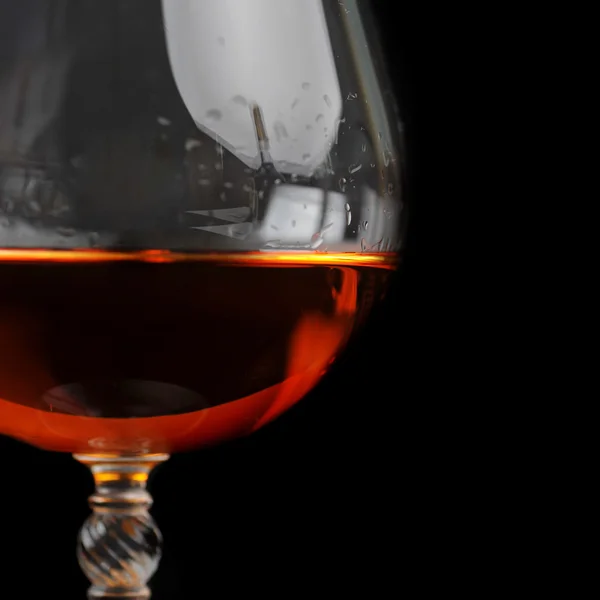 Brandy in elegant glass — Stock Photo, Image