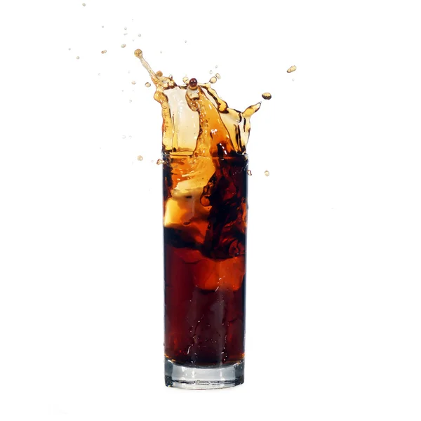 Cold drink with splashes — Stock Photo, Image