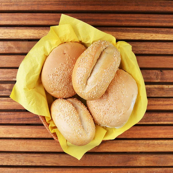 Buns com sementes de sésamo — Fotografia de Stock