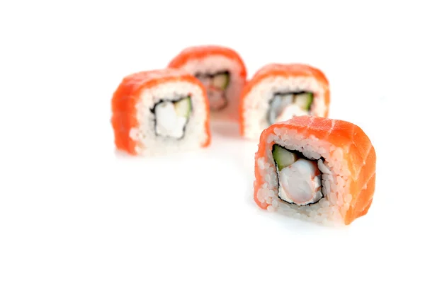 Utsökt sushi med lax — Stockfoto