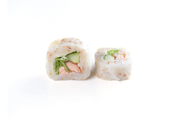 Dva sushi rolky — Stock fotografie