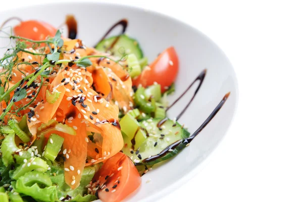 Salada de verduras e carne — Fotografia de Stock