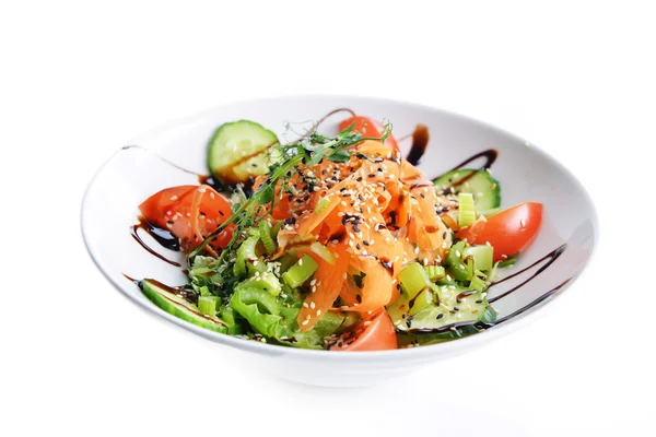 Salada de verduras e carne — Fotografia de Stock