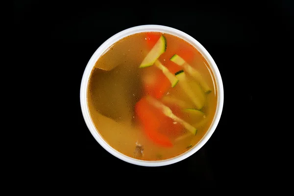 Bowl of chicken soup — Stock Photo, Image