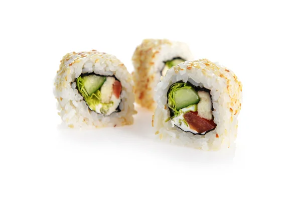 Lahodné sushi rolky — Stock fotografie