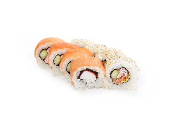 Lahodné sushi rolky — Stock fotografie