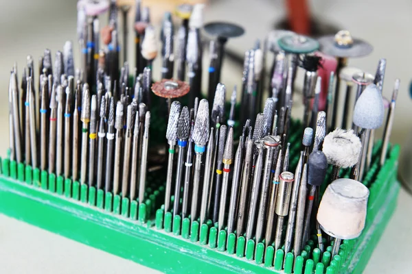 Dental burs and grinding wheels — Stock Photo, Image