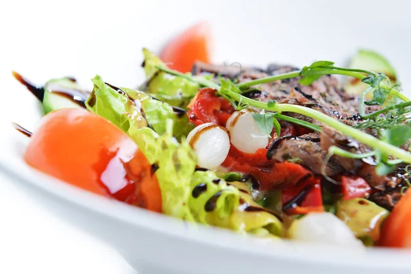 Tasty salad on dish — Stock Photo, Image