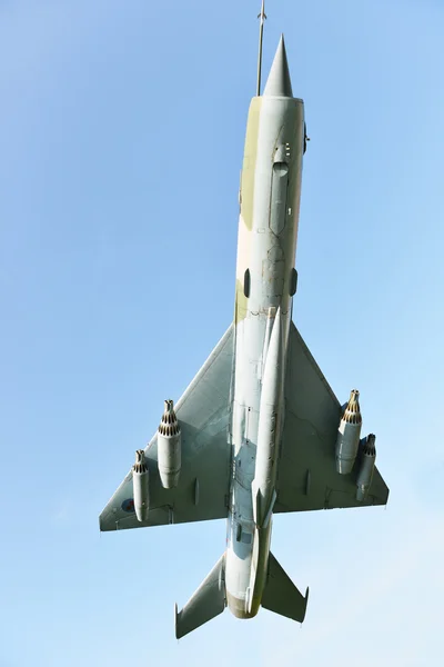 Military jet flying — Stock Photo, Image