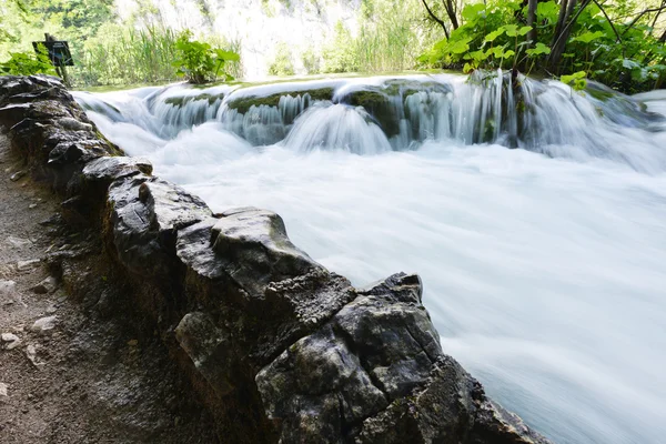 Beautiful waterfalls in mountains — Stock Photo, Image