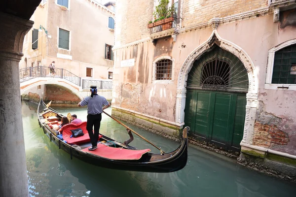 Historic houses, canals in Venice — Stok fotoğraf