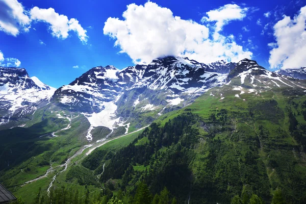 Sneeuw bedekte bergtoppen — Stockfoto