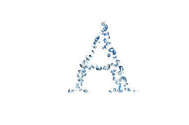 Mektup bir mavi baloncuklar