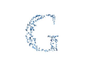 Mavi kabarcık mektup g