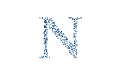 Harf n mavi baloncuklar