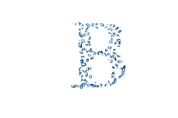 Letter b of blue bubbles — Stock Photo, Image