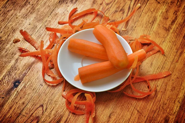 Nytvättad morötter — Stockfoto