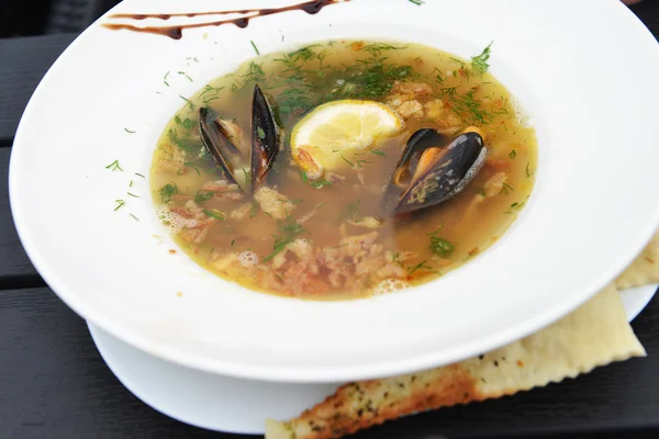 Sea food soup — Stock Photo, Image