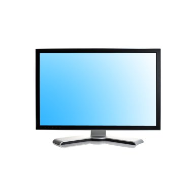 black blank monitor