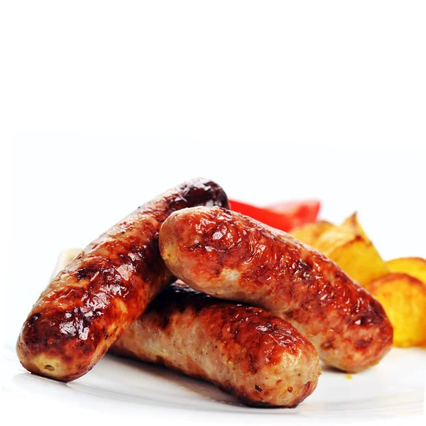 Tasty grilled sausages — Stock Photo, Image