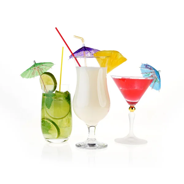 Raccolta di bevande cocktail — Foto Stock