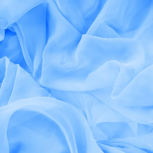 Blå silke bakgrund — Stockfoto