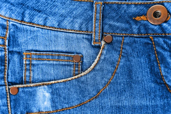 Pocket of jeans close up — Stock Photo, Image