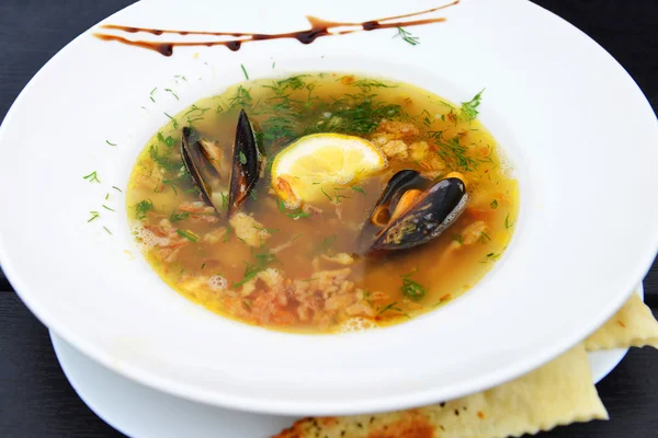 Sea food soup — Stock Photo, Image