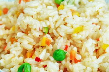 Bezelye ile pirinç. Çin mutfağı