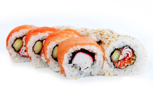 Delicious sushi rolls — Stock Photo, Image