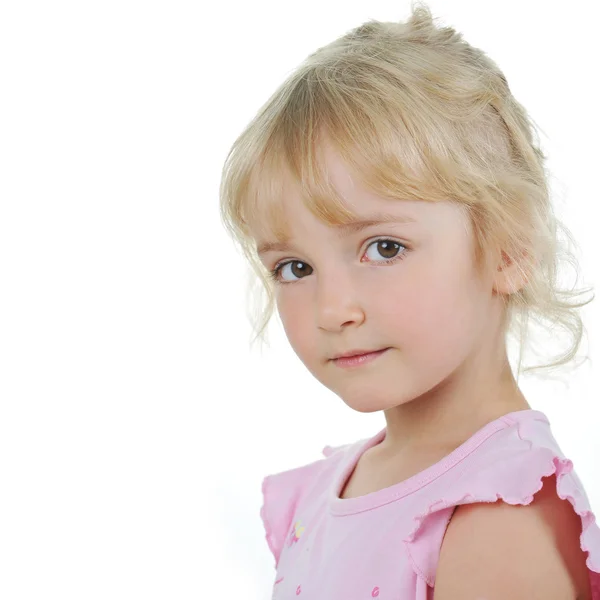 Little cute girl posing to camera — Stock Photo, Image
