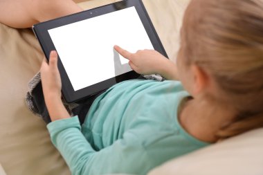 tablet pc ile kız