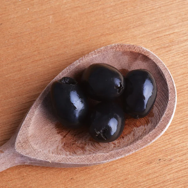 Tasty black  olives — Stock Photo, Image