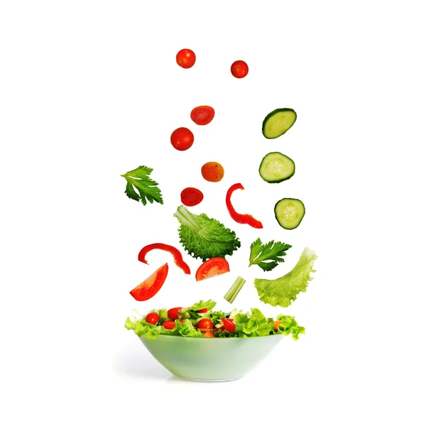 Ensalada con verduras frescas — Foto de Stock