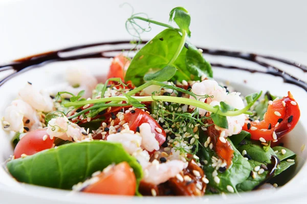 Sallad med grönsaker och kött — Stockfoto