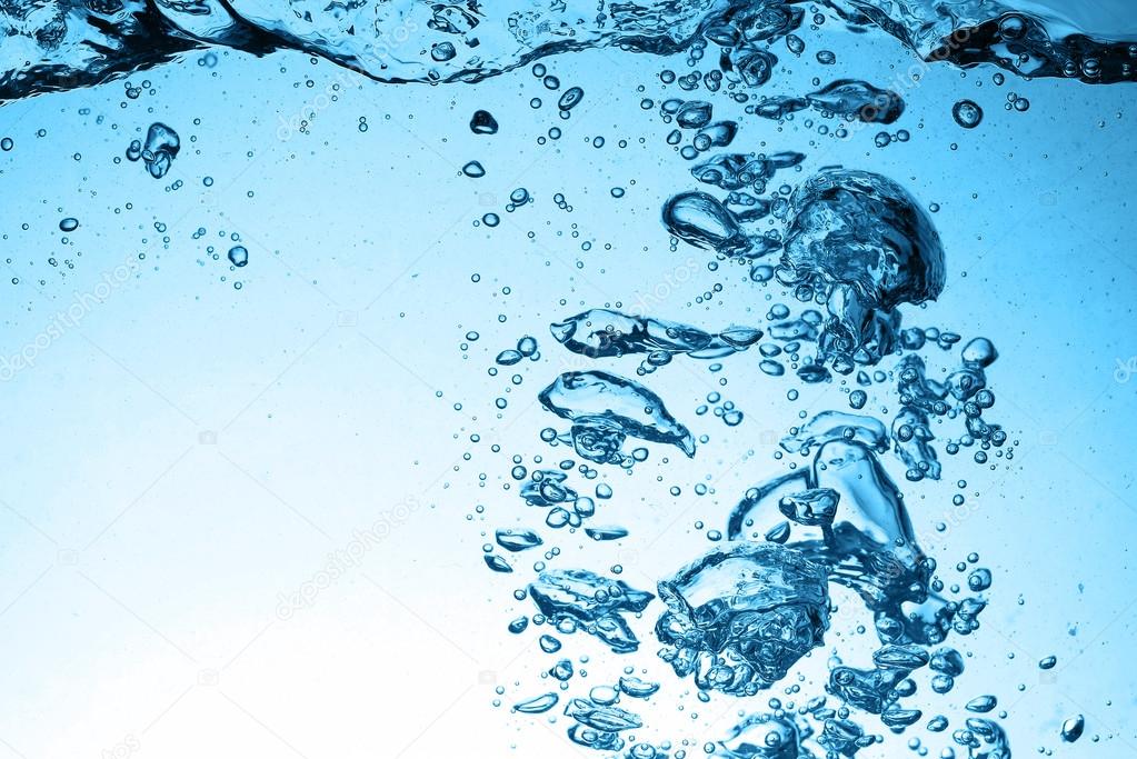 background of bubbles water