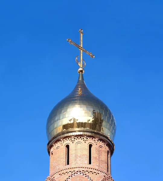 Top of Russian church closeup — Stock Photo, Image