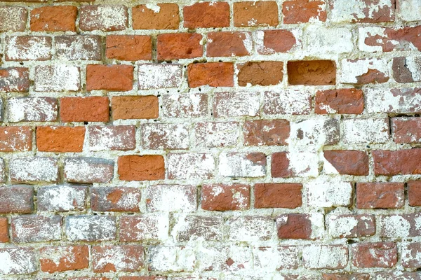 Parede de tijolo vermelho velho como fundo closeup — Fotografia de Stock