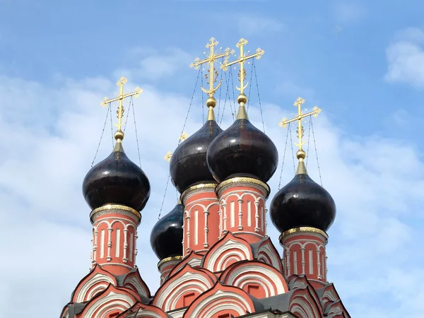 Top van Russische kerk closeup — Stockfoto