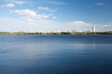 stroginsky defne sonbahar güneşli Moskova görünümü