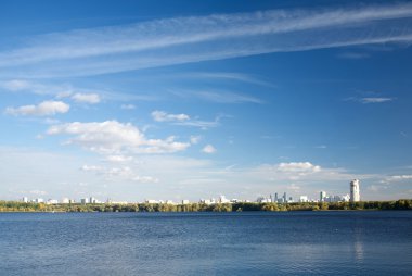 stroginsky defne sonbahar güneşli Moskova görünümü