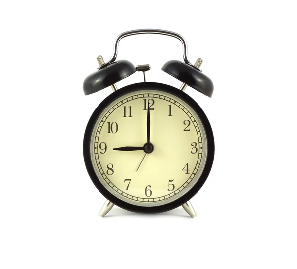 Alarm saati beyaz arkaplanda izole edildi